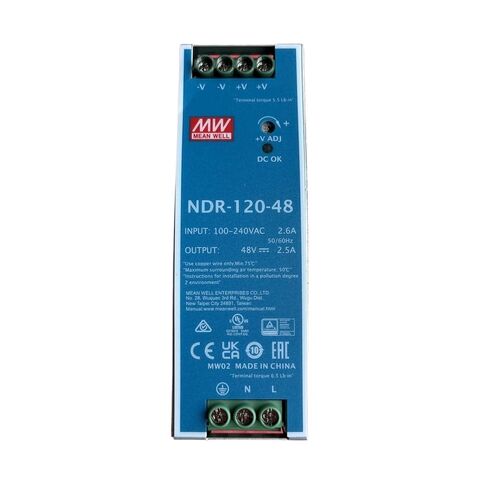 NDR-120-48 120W Single Output Industrial DIN Rail NDR-120 48V 2.5A in Kuwait