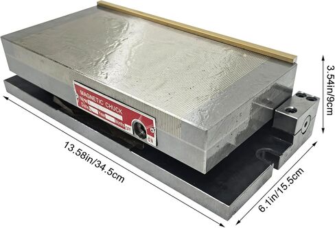 6x6 Inch Magnetic Sine Plate Rectangular Magnetic Chuck Fine Pole Permanent Magnet Sucker with 0-45 Degree Dip Angle for Grinding Milling Machine Lathe in Saudi Arabia