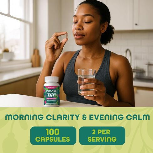 Mimosa Pudica Seed Capsules 1000mg – Natural Digestive Support – Gluten-Free, Non-GMO – 100 Caps – Plant-Based Supplement in Saudi Arabia