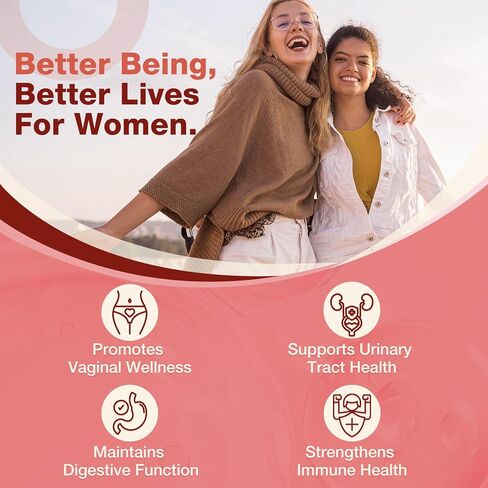 NATURE TARGET Vaginal Probiotics for Women, pH Balance for Women with Probiotic, Prebiotics, Cranberry & Vitamin C, Support Odor Control, Flora Balance, Urinary & Digestive Health, 90 Vegan Capsules in Saudi Arabia