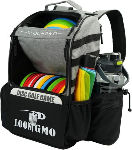 Disc Golf Bag, Durable Disc Golf Backpack Holds 22+ Discs, Large Capacity with Multiple Storage Pockets in Saudi Arabia