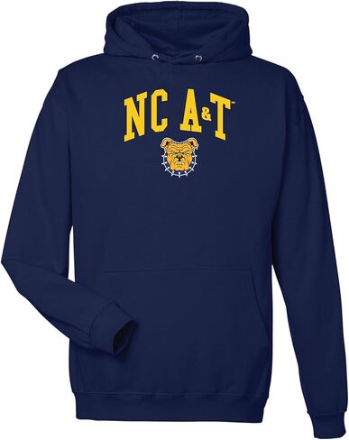 سويت شيرت بقلنسوة للجنسين من North Carolina A&T، ملابس مرخصة رسميًا من الرابطة الوطنية لرياضة الجامعات (NCAA). in Kuwait