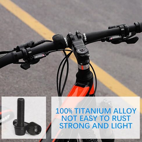 12 PCS Titanium Screw Allen Hex M5*18MM Handle Stems of Bicycle, Bike Bolts Original Bolts, Bicycle Screws Allen Hex Socket Head, Bicycle Stem Screw for Bicycle Stem Parts Black in Saudi Arabia