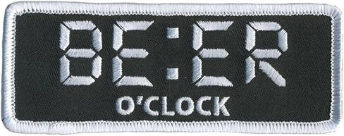 Hot Leathers PPL9808 Beer O'Clock 4 × 2 رقعة - 4 عرض × 2 ارتفاع in Saudi Arabia