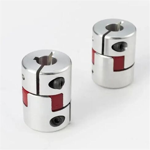 D25L30 Aluminium CNC Motor Jaw Shaft Coupler Flexible Coupling 5/6/6.35/8/10/12mm 1Pcs(7-12) in Saudi Arabia
