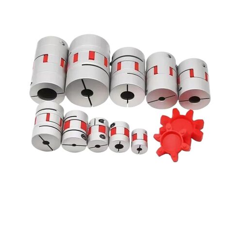 LM D65 L80 Flexible Plum Clamp Coupler D65L80 Shaft Size CNC Jaw Coupling 14mm-30mm 1Pcs(15x18mm) in Saudi Arabia
