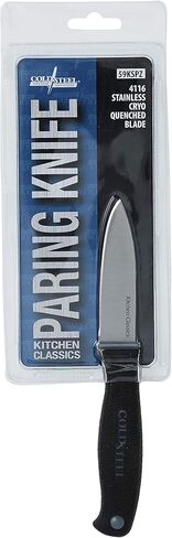 Cold Steel Paring Knife | Compact Lightweight Durable Cryo-Quenched German 4116 Stainless Steel Fixed Blade Knife with Ergonomic Kray-Ex Handle | Kitchen Classics Series in Saudi Arabia