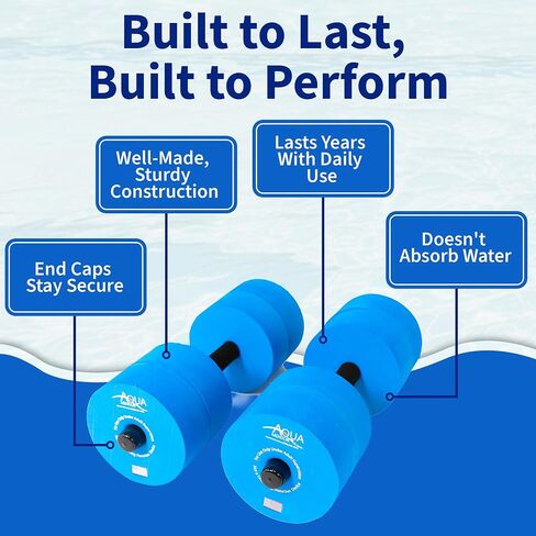 Water Dumbbells - Made in The USA - Great Water Weights for Fitness, Strength, and Aerobics - Set of 2 in Kuwait