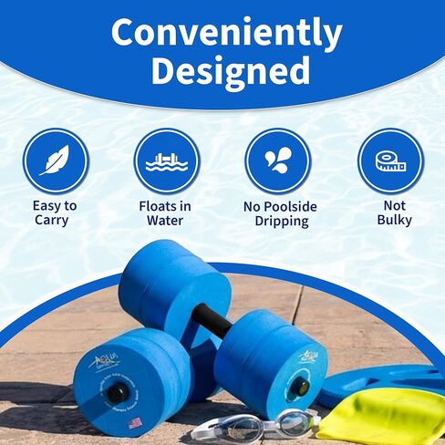 Water Dumbbells - Made in The USA - Great Water Weights for Fitness, Strength, and Aerobics - Set of 2 in Kuwait