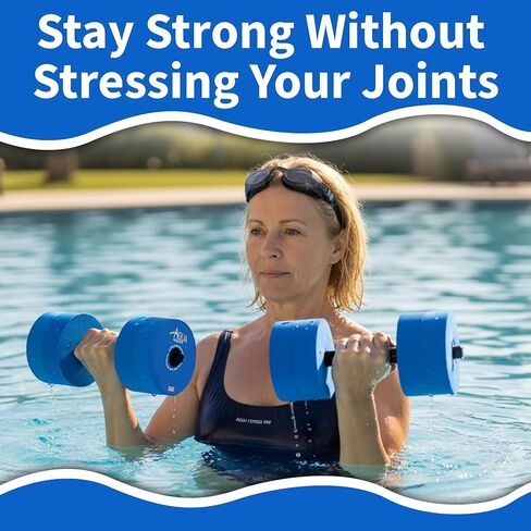 Water Dumbbells - Made in The USA - Great Water Weights for Fitness, Strength, and Aerobics - Set of 2 in Kuwait