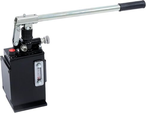 Hydraulic Piston Hand Pump with Release Knob for Single Acting Cylinder, Manual Single Acting Hydraulic Pump with 1-Quart Steel Vertical Tank, 1.5 CID, 3,600 PSI, 3/8" NPTF in Saudi Arabia