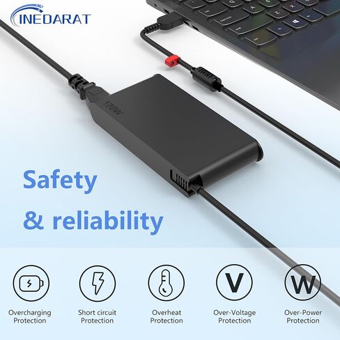 170W AC ADAPTER ADAPTER CAMPATIBLE مع Lenovo ThinkPad Extreme Gen 6 5 4 3 2 1 P53 P52 P51 P73 P72 P71 W541 W540 T540P E560P Z710 T15G T15P P16V P15 P15G P16 P17 P1 X1 in Saudi Arabia