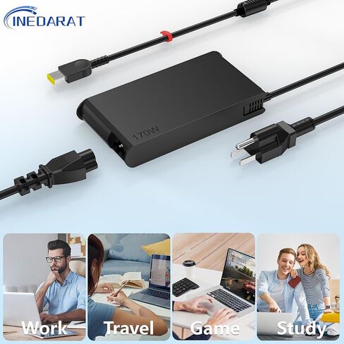 170W AC ADAPTER ADAPTER CAMPATIBLE مع Lenovo ThinkPad Extreme Gen 6 5 4 3 2 1 P53 P52 P51 P73 P72 P71 W541 W540 T540P E560P Z710 T15G T15P P16V P15 P15G P16 P17 P1 X1 in Saudi Arabia