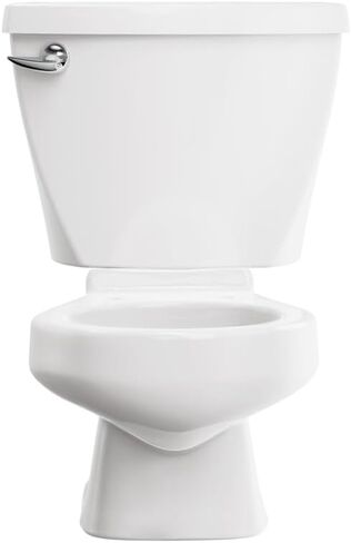 American Standard 2315228.020 Baby Devoro Two-Piece Less Seat Toilet, 10-1/4-Inch Height, Elongated Front, 1.28 GPF, White in Saudi Arabia
