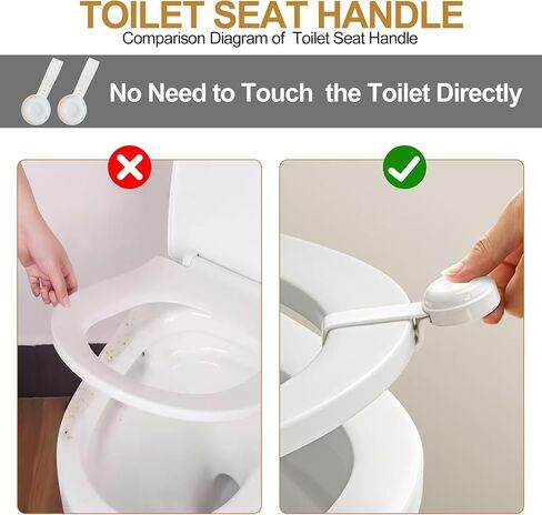 Toilet Seat Cover & Cushion Handle Kit, Easy Operate, Aesthetically Pleasing, Long-term Use in Saudi Arabia