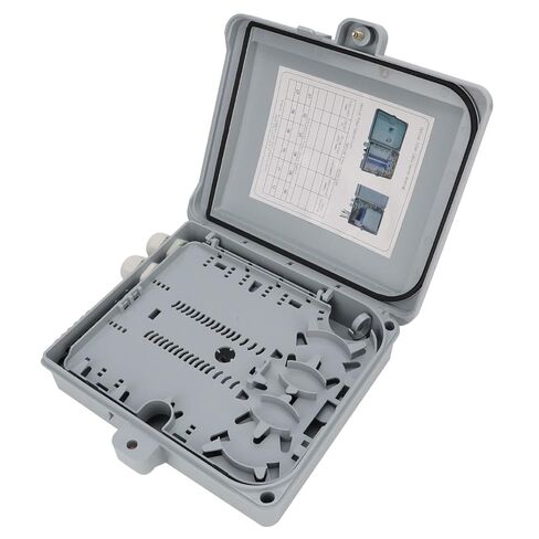 صندوق الألياف البصرية الطرفية 12 صندوق توزيع الألياف FTTH الأساسي في صندوق الألياف البصرية Ip65 الضوئية 25x23x7mmm in Kuwait