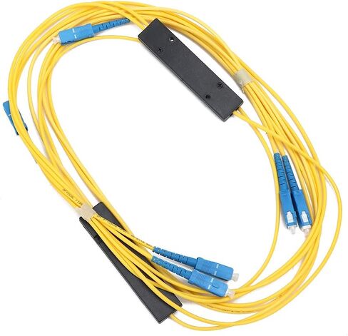 ZJchao 1X2 Fiber Optic Splitter, 2 Pcs Fiber Splitter Optical 1 in 2 Out, Insertion Loss 3.8dB. for Optical Communication Systems in Saudi Arabia