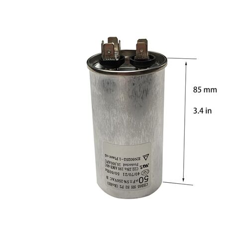 CBB65 تشغيل مكثف 50 فائق التوهج/MFD 50 فائق التوهج MFD 250VAC 250V AC 50 فائق التوهج 50MFD SH S2 P2 RoHS 2 + 4PIN 45x85 مللي متر UL مدرج in Kuwait