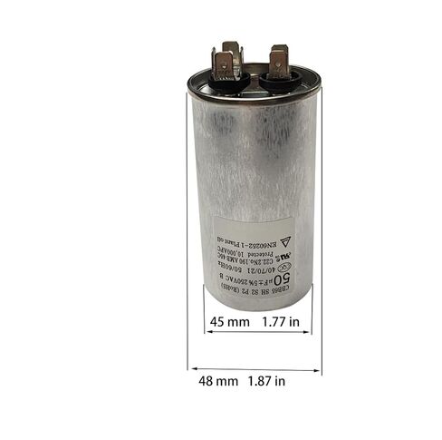 CBB65 تشغيل مكثف 50 فائق التوهج/MFD 50 فائق التوهج MFD 250VAC 250V AC 50 فائق التوهج 50MFD SH S2 P2 RoHS 2 + 4PIN 45x85 مللي متر UL مدرج in Kuwait