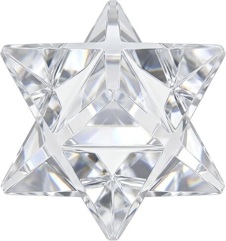 Natural Crystal Quartz Merkaba Sculpture Clear Quartz Merkaba for Healing & Balance, Small Merkaba Sculpture for Meditation in Saudi Arabia