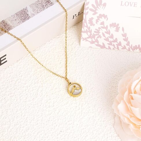 6 PCS Mustard Seed Necklace for Women, Stainless Steel Faith Jewelry with Move Mountains Charm, Mustard Seed Jewelry Christian Gifts for Women, Chrismas & Graduation Inspirational Gift in Kuwait