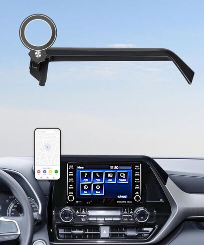 Car Phone Holder for Toyota Prius 2023 2024 Accessories Apply to 12.3 Inch Touch Screen Fixed Clip Magnetic Cell Phone Mount Hands-Free 360 Degree Rotation in Saudi Arabia