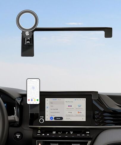 Car Phone Holder for Toyota Prius 2023 2024 Accessories Apply to 12.3 Inch Touch Screen Fixed Clip Magnetic Cell Phone Mount Hands-Free 360 Degree Rotation in Saudi Arabia