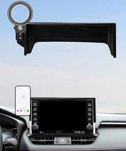 Car Phone Holder for Toyota Prius 2023 2024 Accessories Apply to 12.3 Inch Touch Screen Fixed Clip Magnetic Cell Phone Mount Hands-Free 360 Degree Rotation in Saudi Arabia