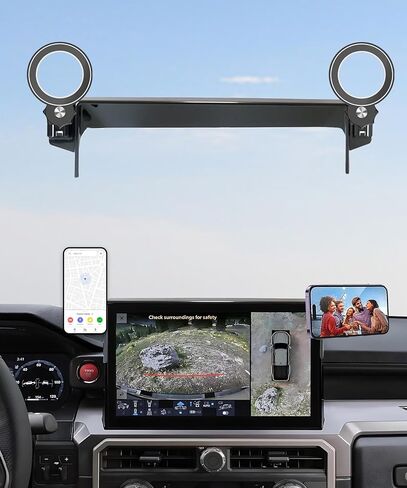 Car Phone Holder for Toyota Prius 2023 2024 Accessories Apply to 12.3 Inch Touch Screen Fixed Clip Magnetic Cell Phone Mount Hands-Free 360 Degree Rotation in Saudi Arabia
