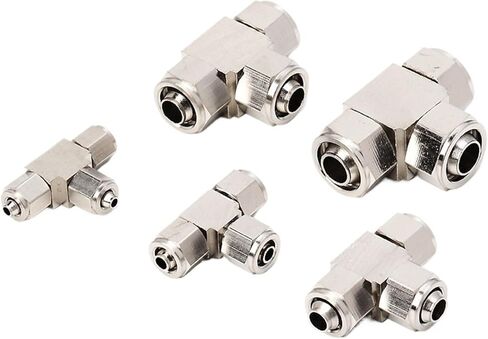 Three-Way Quick-Twist Locking Nut Copper Joint Pe6/8/10/12Mm Tight Air Pipe Pneumatic 16 1Pcs(PE10mm) in Kuwait