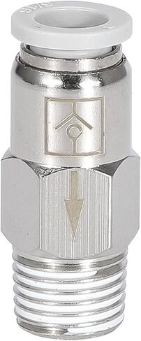 Pneumatic Threaded Straight-Through One-Way Check Valve Air Pipe Connector 4/6/8/10/12 1Pcs(AKH12) in Kuwait