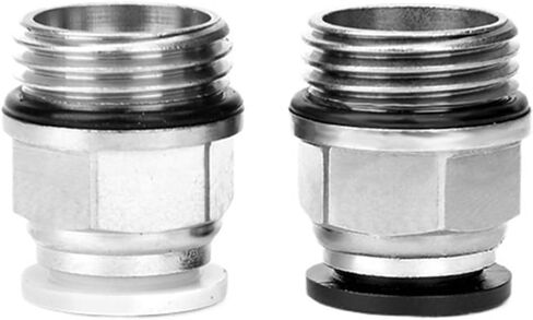 G Threaded Pipe Quick Connector PC8-G02 Straight-through Plugs Pneumatic Components With Seal Ring 1Pcs(PCG8-02(black)) in Saudi Arabia