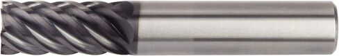 WIDIA Hanita 4S0713005ST 4S07 HP Finishing End Mill, 0.5" Cutting Dia, Carbide, AlTiN Coating, RH Cut, 0.5" Shank Dia, 6-Flute in Saudi Arabia