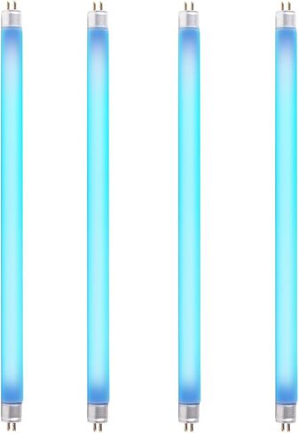 coospider-repta 4 حزمة 8W T5 لمبة بديلة للأشعة فوق البنفسجية متوافقة مع Bell and Howell Monster Bug Zapper وFaicuk WS108 Wall Sconce Fly Light Trap، 12 بوصة F8T5/BL UVA 365nm مصابيح الفلورسنت in Kuwait