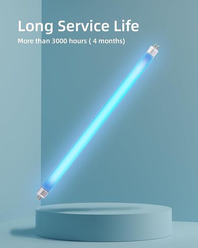 coospider-repta 4 حزمة 8W T5 لمبة بديلة للأشعة فوق البنفسجية متوافقة مع Bell and Howell Monster Bug Zapper وFaicuk WS108 Wall Sconce Fly Light Trap، 12 بوصة F8T5/BL UVA 365nm مصابيح الفلورسنت in Kuwait