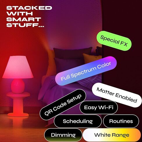 LIFX Everyday A19 Smart Light Bulbs 2 Pack, 800 Lumens RGB Color Changing LED Bulbs, 90+ CRI Tunable White, Dimmable Wi-Fi Smart Bulbs, Matter Compatible, Works with Alexa Google Apple Home in Kuwait