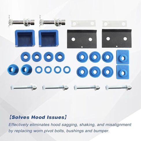 طقم مسامير محورية مفصلية لغطاء المحرك ومصد غطاء الشاحنة والبطانات الدوارة لغطاء المحرك لبيتربيلت 357 377 378 379، استبدال 13-04154 13-04391 in Kuwait