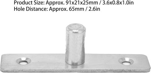 Door Pivot Hinge Stainless Steel Heavy Duty Glass Door Hardware Fittings for Hanging Swinging Doors 201 Stainless Steel 91x21x25mm 1.9oz in Saudi Arabia