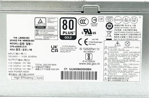 for Z2 SFF G5 SFF 450W Power Supply L80890-003 M09029-003 DPS-450AB-23 A 4+4+4+7pin in Saudi Arabia