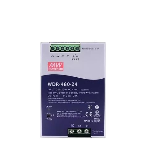WDR-480 WDR-480-24 WDR-480-48 480W Single Output Industrial DIN Rail Power Supply(WDR-480-48) in Kuwait