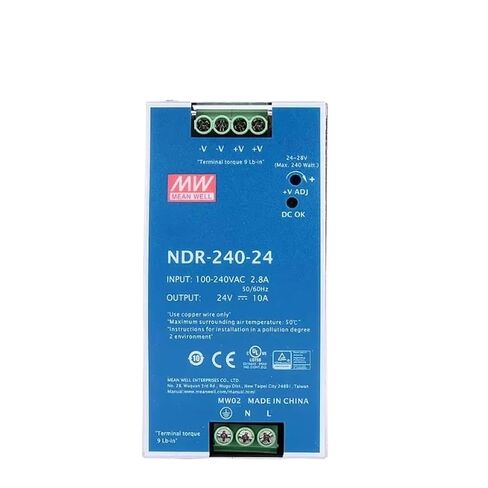 NDR-240 NDR-240-24 NDR-240-48 240W Single Output Industrial DIN Rail(NDR-240-24) in Kuwait