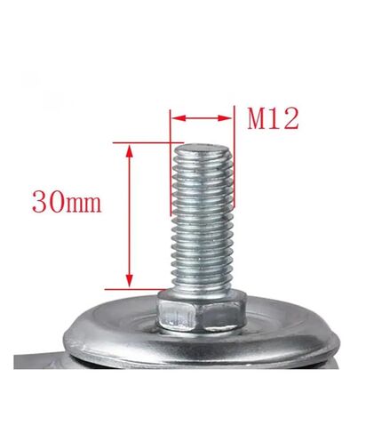 1 piece Caster 3 inches M12 Screw Universal Wheel Maroon Two-axis PVC Silent Roller Mobile Climbing Ladder feet in Saudi Arabia