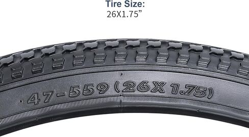 2-PCS 26" Folding Replacement Bike Tires 26x1.75/47-559 Mountain, MTB, Off-Road Bicycle Tires (Y-1449) in Saudi Arabia