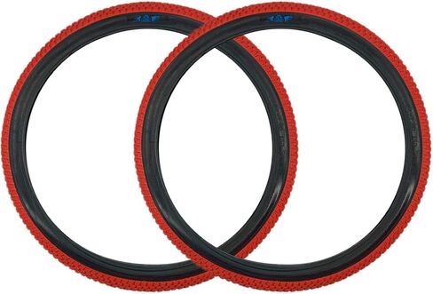 SE Bikes Cub 20 x 2.0 BMX OEM Replacement All Terrain Dirt Street Wire Bead Two Bike Tire Pair (Red Black) in Saudi Arabia