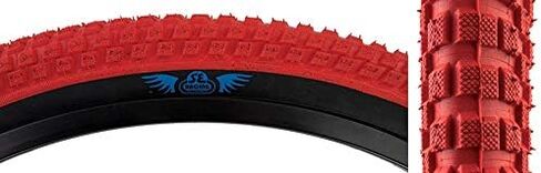SE Bikes Cub 20 x 2.0 BMX OEM Replacement All Terrain Dirt Street Wire Bead Two Bike Tire Pair (Red Black) in Saudi Arabia