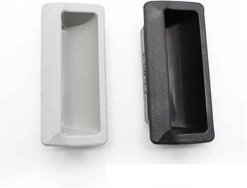 Large Plastic Concealed Handle Iron Concealed Handle Filing Cabinet Door Handle Steel Cabinet Door Locker Handle 1Pcs(Black T 2.3MM) in Saudi Arabia