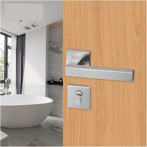 304 Stainless Steel Split Lock HC4013 Handle Lock Square Cover Indoor Door Lock Office Door Lock in Kuwait