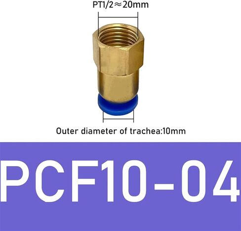 1Pcs PCF Hose Connection Air Fitting 4-12Mm Male Thread BSPT 1/4" 1/2" 1/8 "3/8" Nipple Brass Quick Coupling Pneumatic Fittings(PCF10-04) in Kuwait