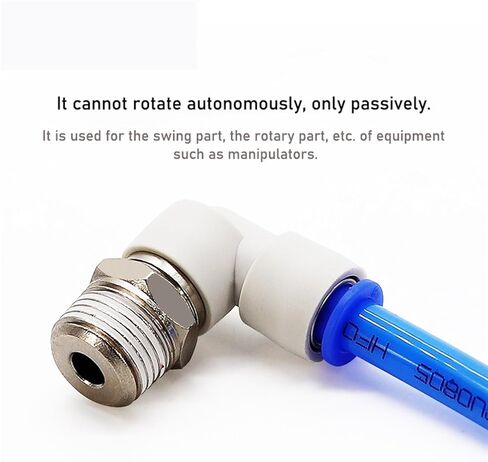 1PCS Pneumatic Fittings Right Angle Elbow High-speed Rotary 300s/ Min Hose Pipe Connector RL06-M5/08-01/10-02/06-04(RL10-04) in Kuwait