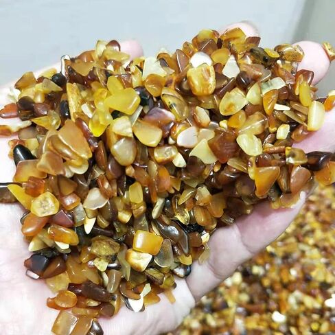 180g Natural Beeswax Amber Tumbled Stone Raw Rough Ore Crushed Gravel in Saudi Arabia